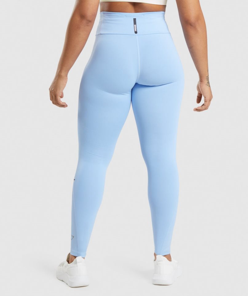 Women's Gymshark Speed Leggings Light Blue | CA 37D850